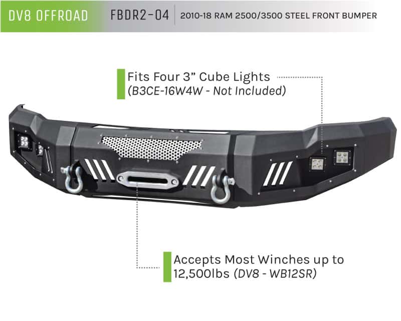 DV8 Offroad — DV8 Offroad 10-18 RAM 2500 Front Bumper - view 2