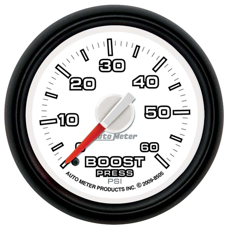 AutoMeter — Autometer Factory Match 52.4mm Mechanical 0-60 PSI Boost Gauge
2-1/16" BOOST, 0-60 - view 2