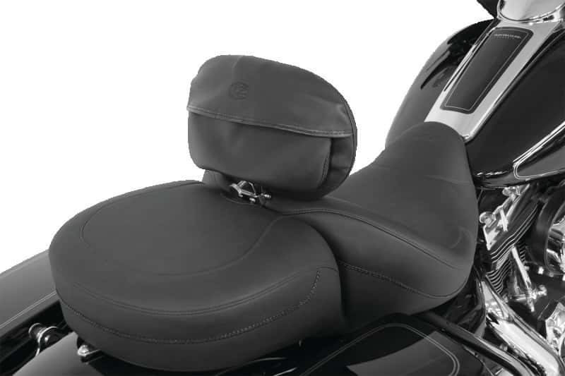 Mustang Motorcycle — Mustang Harley Standard Touring Driver Backrest Pouch Cover - Black - view 1