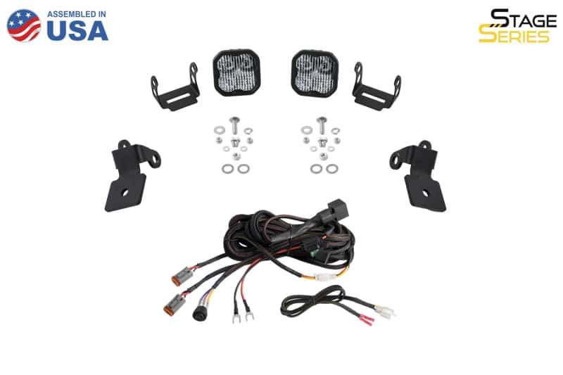 Diode Dynamics — Diode Dynamics 20-Present Polaris RZR A-Pillar LED Pod Kit SS3 Sport - Yellow Combo - view 9