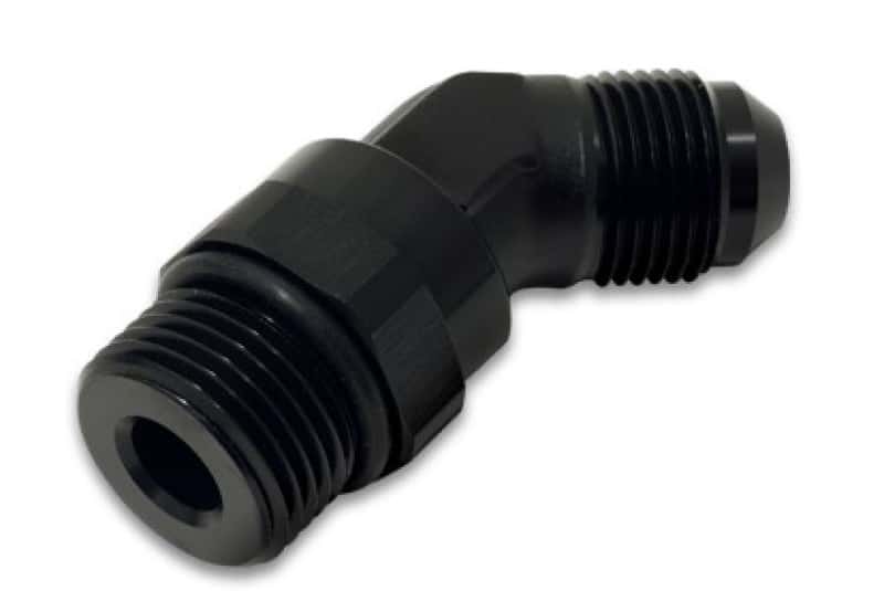 Vibrant — Vibrant -6AN Male Flare to Male -8AN ORB Swivel 45 Degree Adapter Fitting - Anodized Black
-6AN-8ORBMLSwivl45Dg - view 3