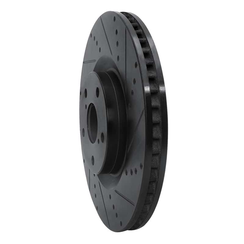 R1 Concepts — R1 09-11 Lexus GS350 Right Front Drilled & Slotted Black Brake Rotor
R1 Brake Rotor Drill - view 2
