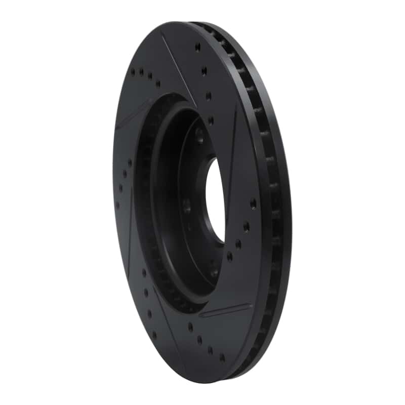 R1 Concepts — R1 2011-2025 Hyundai Elantra Coupe Front Left Drilled & Slotted Black Brake Rotor
R1 Brake Rotor Drill - view 4