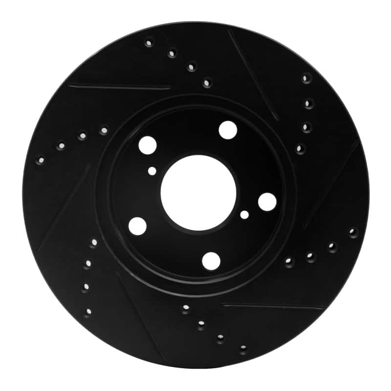 R1 Concepts — R1 01-05 Toyota RAV4 Front Left Drilled & Slotted Black Brake Rotor
R1 Brake Rotor Drill - view 5