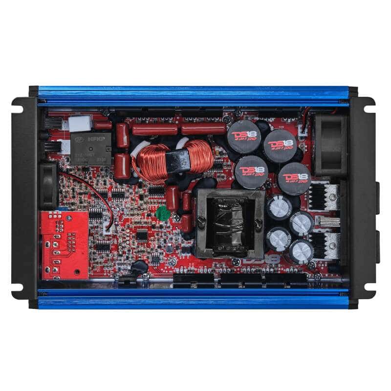 DS18 — DS18 1-Channel Amp Class D Full-Range Monoblock 2500 Watts RMS/1ohm Blue - view 2