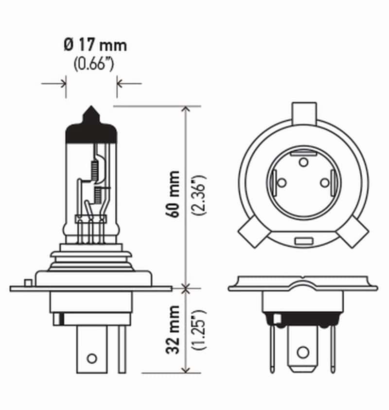 Hella — Hella Bulb 9003/Hb2 12V 60/55W P43T T46 (2)
9003TB Halogen Bulb - view 6