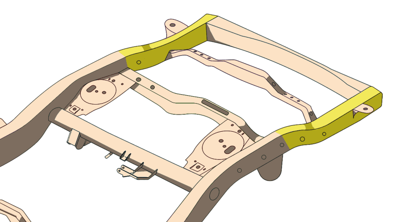 RustBuster — Rust Buster 2003-2009 Toyota 4Runner Rear Frame Repair Kit - Left - view 2