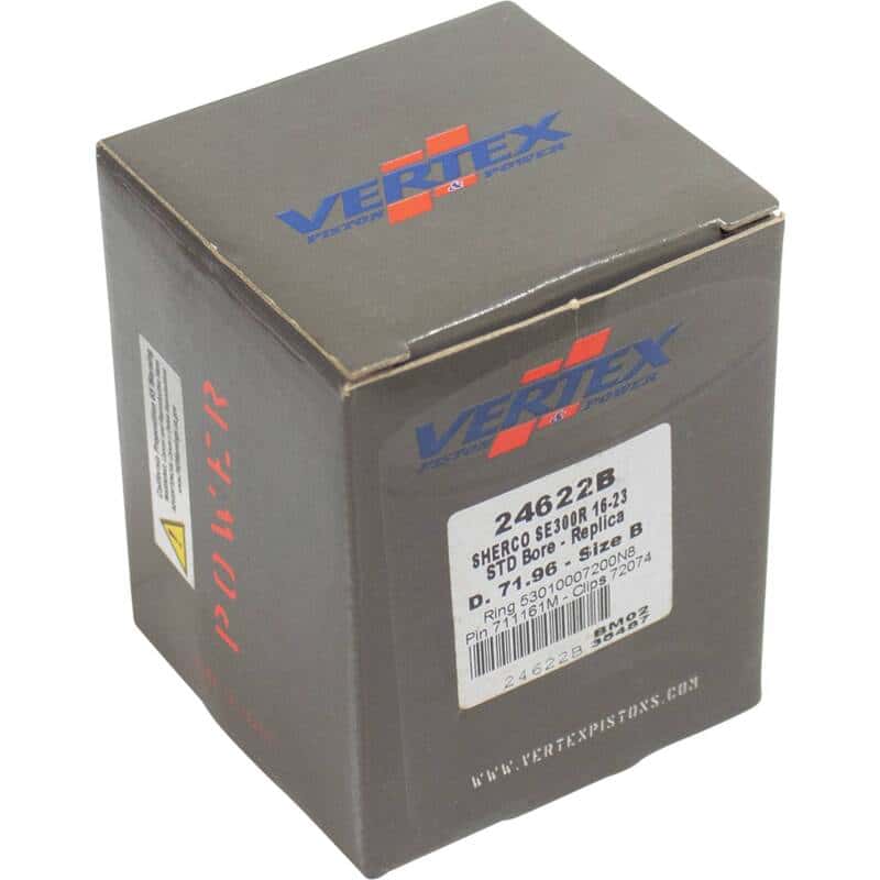 Vertex Pistons — Vertex Piston 16-24 Sherco SE-R 300 300cc Cast Replica Piston Kit - view 6