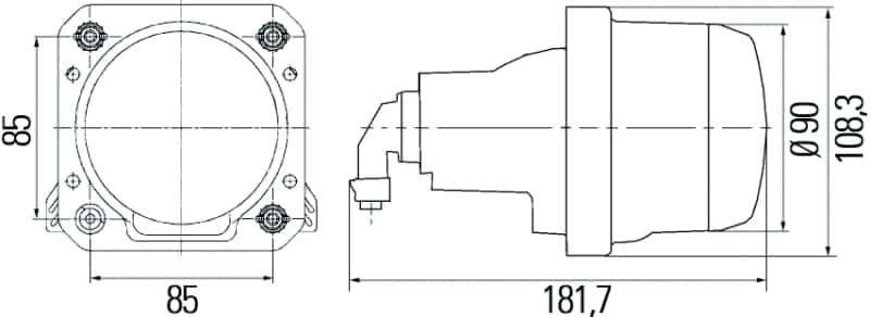 Hella — Hella 90mm Bi-Halogen / Bi-Xenon V2 Shutter Pigtail
PGTL F/ 90MM BI-HAL
PGTL F/90MM BI-HAL - view 5