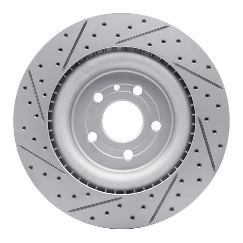 R1 Concepts — R1 13-19 Ford Taurus Excl Sho Front Right Drilled & Slotted Geo-Carbon Rotor - view 5