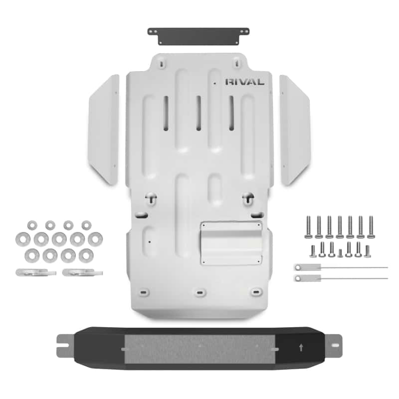 Rival 4x4 — Rival 10-24 Toyota 4Runner Aluminum Transmission Transfer Case Catalytic Converter Skid Plate - view 2