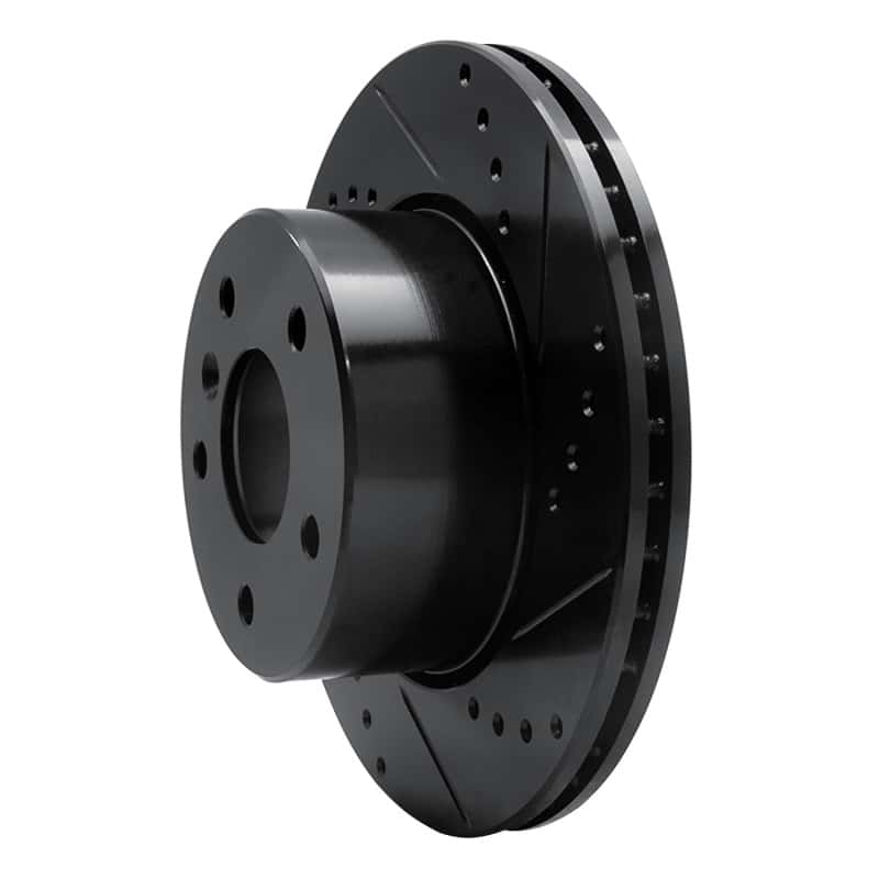 R1 Concepts — R1 99-04 Land Rover Discovery Front Right Drilled & Slotted Black Brake Rotor
R1 Brake Rotor Drill - view 2