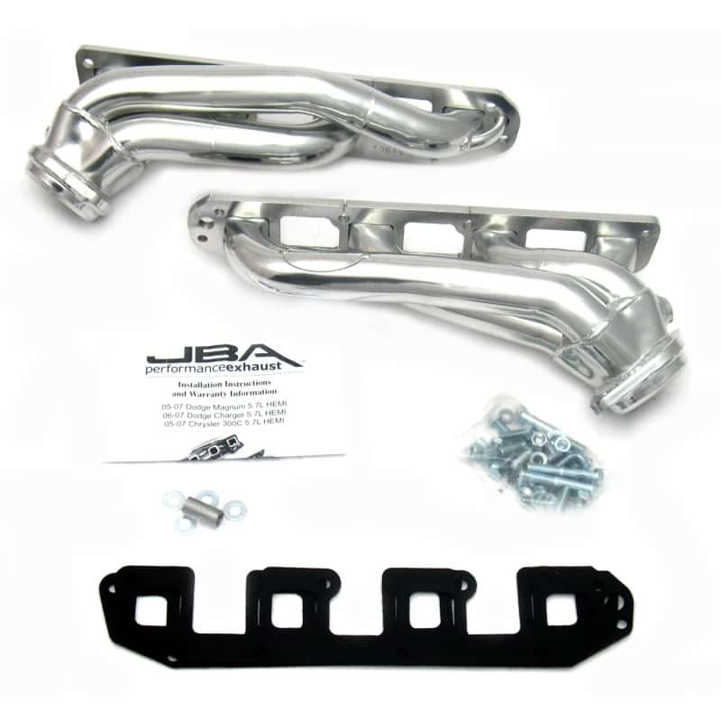 JBA — JBA 04-08 Chrysler 5.7L HEMI 1-3/4in Primary Silver Ctd Cat4Ward Header
Exhaust Header - view 2