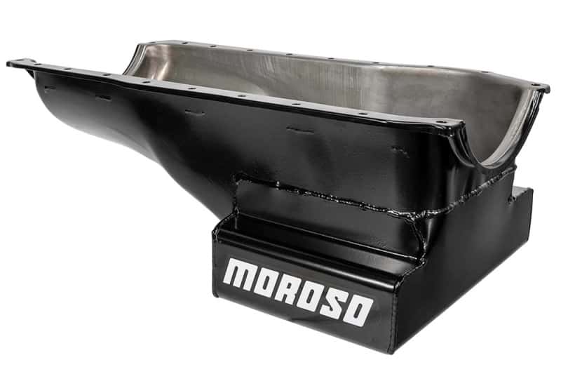 Moroso — Moroso Ford 351C/351M (w/Front Sump) Kicked Out Wet Sump 7qt 8in Steel Oil Pan - view 2