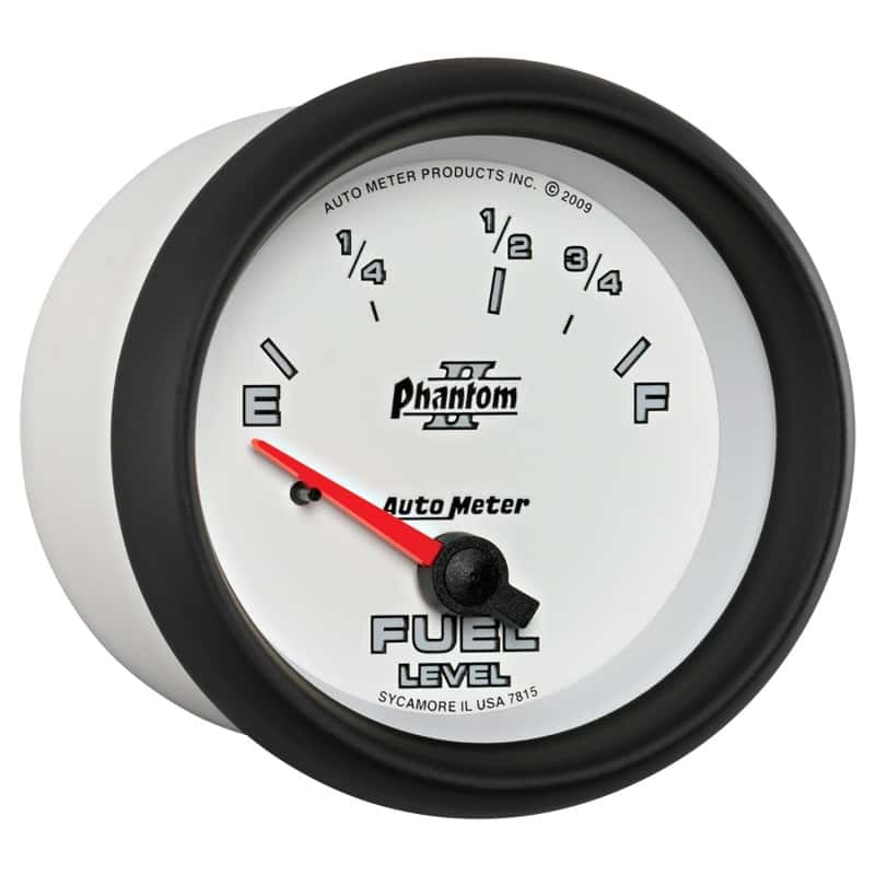 AutoMeter — Autometer Phantom II 2-5/8in / 73 Ohms Empty - 10 Ohms Full Electrical Fuel Level Gauge
2-5/8" FUEL LEVEL, 7 - view 11
