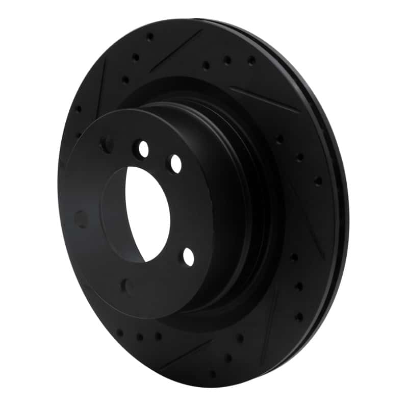 R1 Concepts — R1 08-13 BMW 128I Rear Left Drilled & Slotted Black Brake Rotor
R1 Brake Rotor Drill - view 2