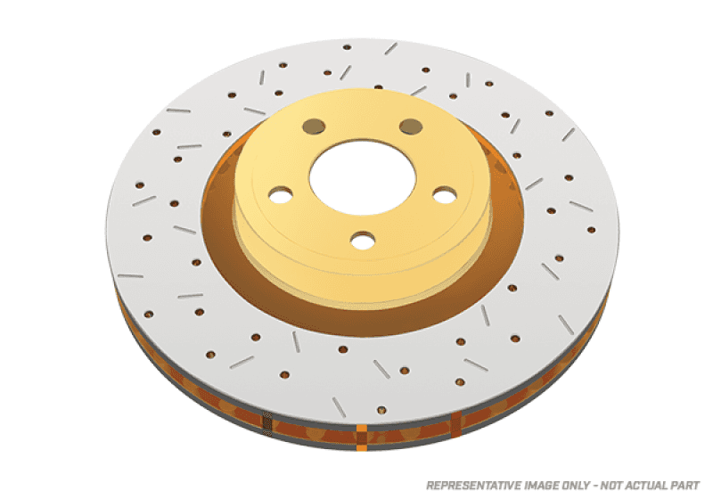 DBA — DBA 8/93-94 Nissan Skyline R32 GT-R/95-7/98 R33 & R34 GT-R Rear Drilled & Slotted 4000 Series Rotors
XS 4000 Series
Brake Rotor - view 1