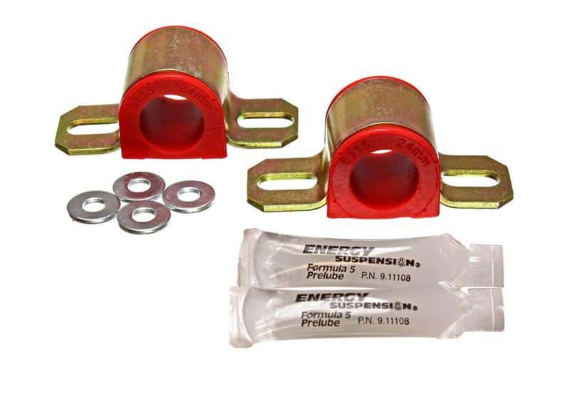 Energy Suspension — Energy Suspension 89-94 Nissan 240SX (S13) Black 25mm Front Sway Bar Bushing Set
Sway Bar Bushing Kit - view 4