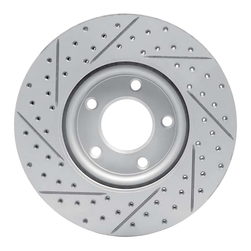 R1 Concepts — R1 04-15 Mazda 3 Front Right Drilled & Slotted Geo-Carbon Rotor - view 5