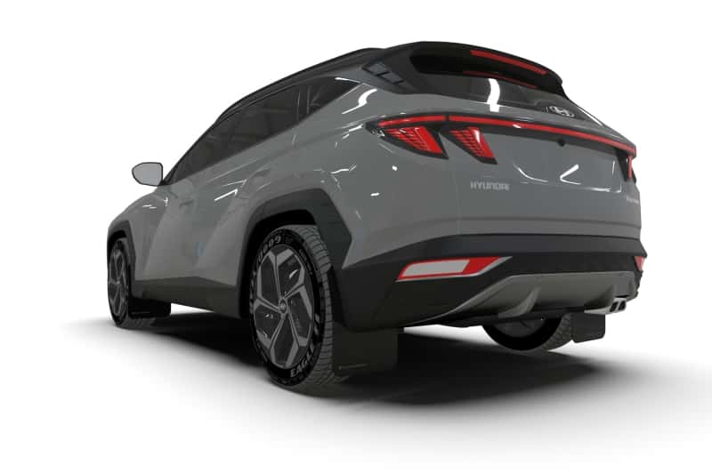 Rally Armor — Rally Armor 22-24 Hyundai Tucson Black UR Mud Flap w/White Logo
Mud Flap - view 5