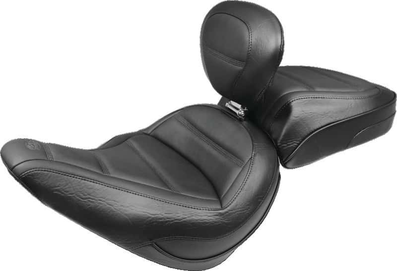 Mustang Motorcycle — Mustang 84-06 Harley Standard Rear Tire Standard Touring Passenger Seat - Black - view 2