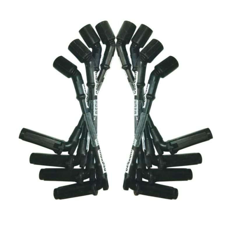 Moroso — Moroso GM LS 9.75in Long Coil On Plug 90 Deg Sleeved Ultra Spark Plug Wire Set - Black - view 1