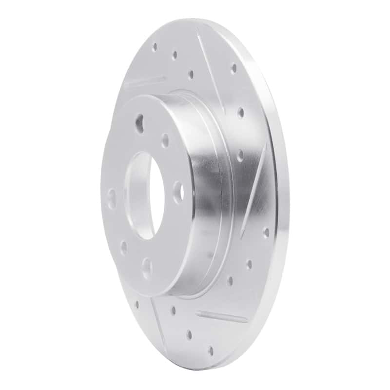 R1 Concepts — R1 2009-2019 Fiat 500 (Mexico) Rear Right Drilled & Slotted Silver Brake Rotor
R1 Brake Rotor Drill - view 2