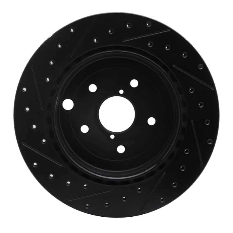 R1 Concepts — R1 08-20 Subaru Impreza Rear Right Drilled & Slotted Black Brake Rotor
R1 Brake Rotor Drill - view 5