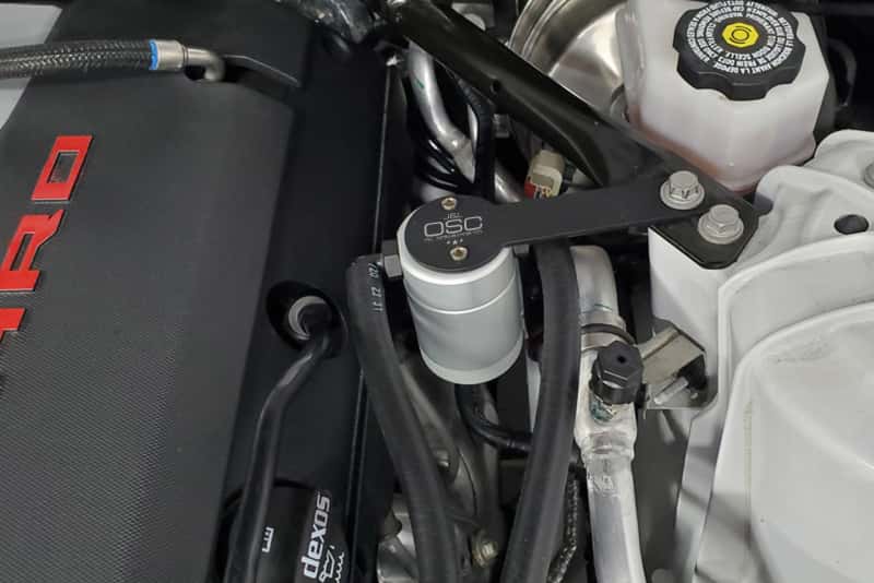 J&L — J&L 16-24 Chevrolet Camaro LT1 6.2L Drivers Side Oil Separator 3.0 - Clear Anodized
Oil Separator - view 2