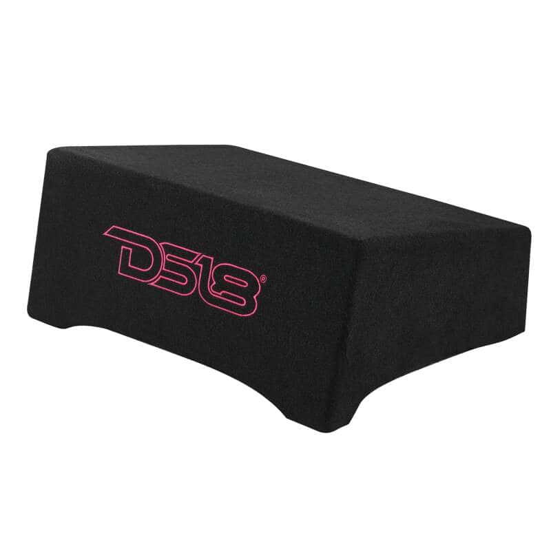 DS18 — DS18 Single 10in Shallow Subwoofer and Enclosure 600 Watts RMS Downfiring Sealed Black Carpet - view 7