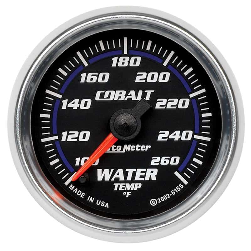 AutoMeter — Autometer Cobalt 52mm 100-260 Deg F Electronic Water Temp Gauge
GA 2" WTEMP STEPR CB - view 2