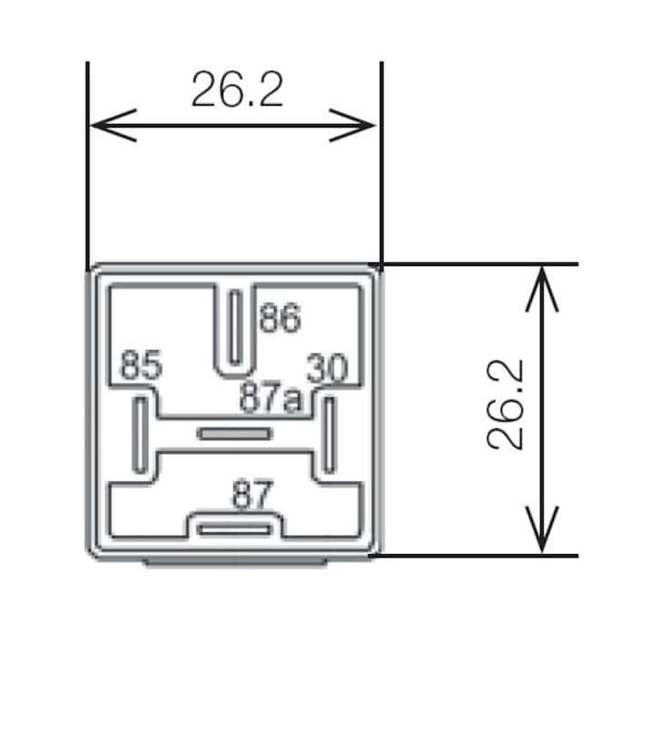 Hella — Hella Relay Mini Iso Alt 4 Pole 24V Spst Bkt - view 8