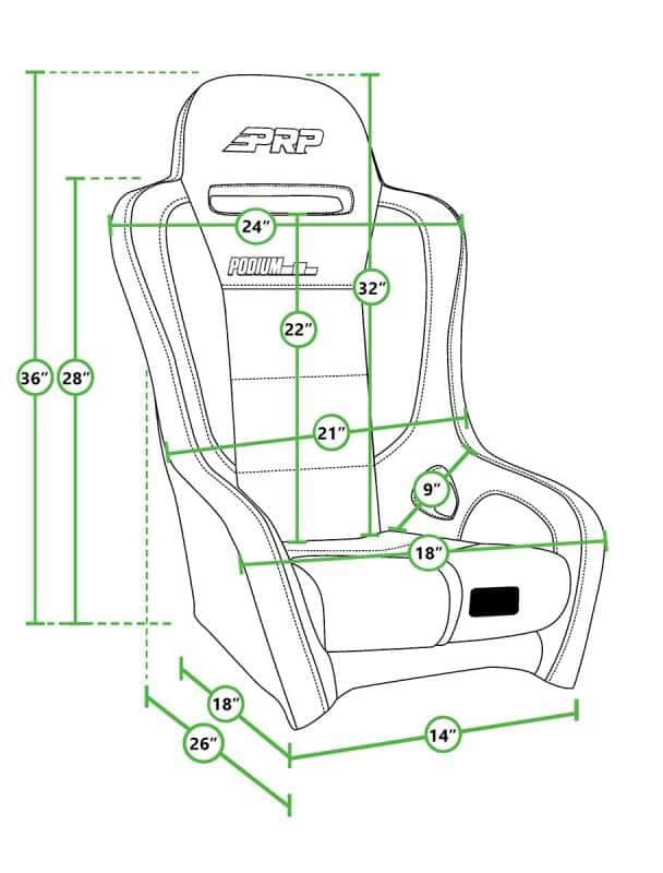 PRP Seats — PRP Podium Elite Suspension Seat - view 5