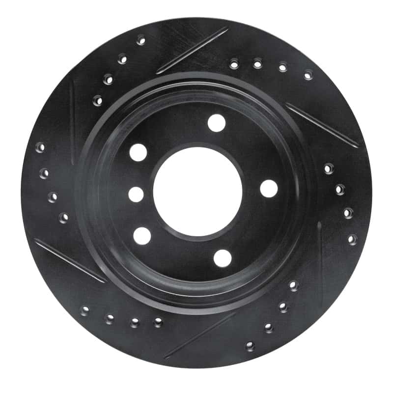 R1 Concepts — R1 96-05 BMW 320I (USA/Canada) Rear Right Drilled & Slotted Black Brake Rotor
R1 Brake Rotor Drill - view 5