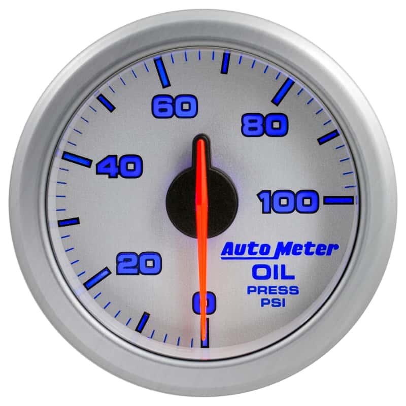 AutoMeter — Autometer Airdrive 2-1/6in Oil Pressure Gauge 0-100 PSI - Silver
GA 2" OILP ARDRV SLV - view 9