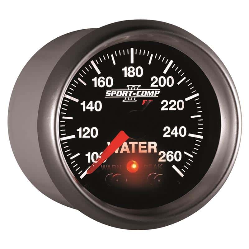 AutoMeter — Autometer Sport-Comp II 52.4mm 100-260 Deg F Water Temp Peak & Warn w/ Electronic Control Gauge
2-1/16" WATER TEMP, - view 7