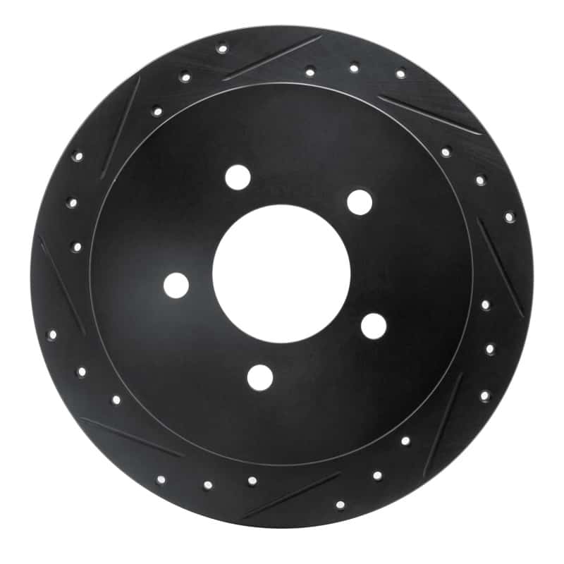 R1 Concepts — R1 97-04 Ford F-150 RWD Rear Left Drilled & Slotted Black Brake Rotor
R1 Brake Rotor Drill - view 1