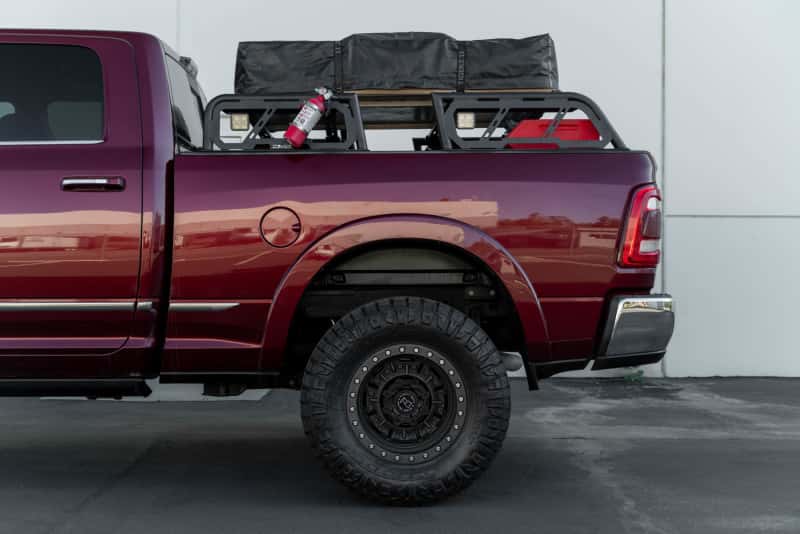 DV8 Offroad — DV8 Offroad 07-23 Toyota Tundra / 09-23 Ford F150 Raptor MTO Series Bed Rack -  2pc Adj. - view 4