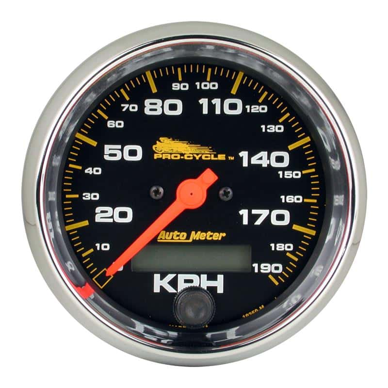 AutoMeter — Autometer Pro-Cycle Gauge Speedo 3 3/4in 120 Mph Elec Black
3.75" SPD 120M BK PC - view 1