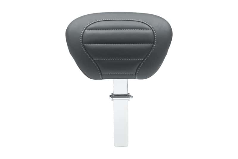 Mustang Motorcycle — Mustang 08-21 HD Electra Glide,Rd Glide,Rd King,Str Glide Driver Backrest - Black w/ Grey Stitching - view 1
