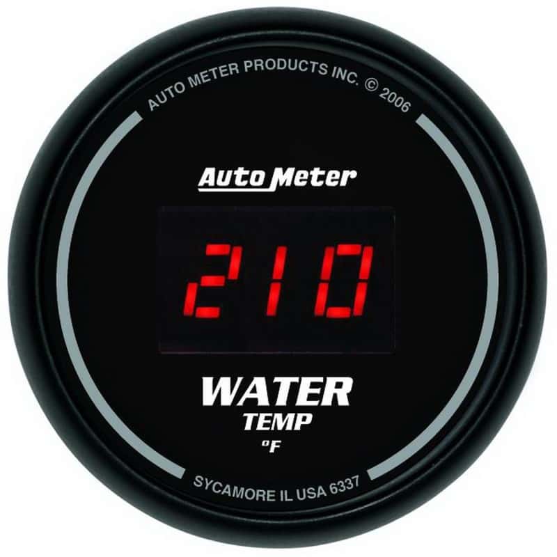 AutoMeter — AutoMeter Gauge Kit 5 Pc. 3-3/8in. & 2-1/16in. Elec Speedo Digital Black Dial W/ Red Led
SPORT COMP DIGITAL 5 - view 6