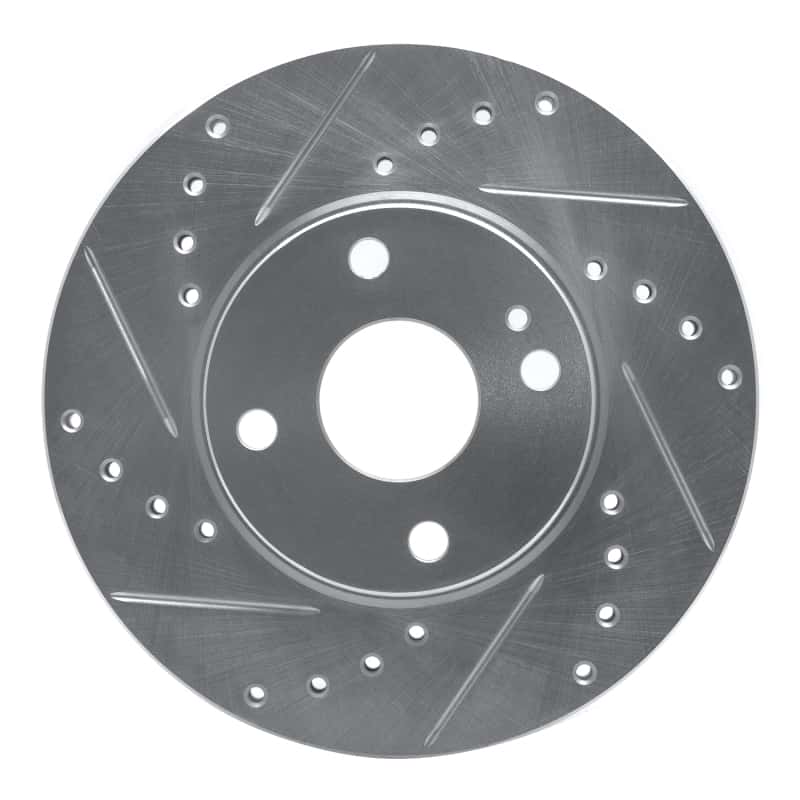 R1 Concepts — R1 94-02 Mazda Miata Front Left Drilled & Slotted Silver Brake Rotor
R1 Brake Rotor Drill - view 1