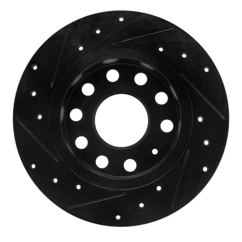 R1 Concepts — R1 10-19 Audi A3 Rear Right Drilled & Slotted Black Brake Rotor
R1 Brake Rotor Drill - view 5