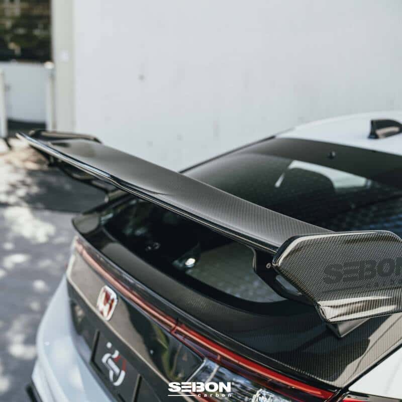 Seibon — Seibon 23-24 Honda Civic Type R MB-Style Carbon Fiber Rear Spoiler - view 11