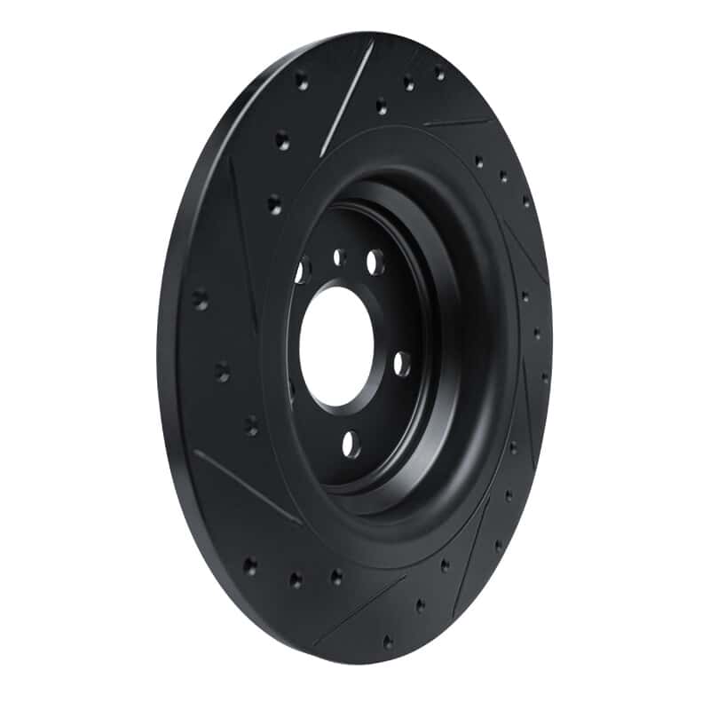 R1 Concepts — R1 12-18 Mercedes-Benz GLE350 Rear Right Drilled & Slotted Black Brake Rotor
R1 Brake Rotor Drill - view 4