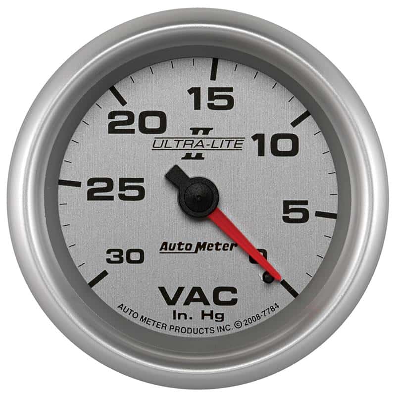 AutoMeter — AutoMeter Gauge Vacuum 2-5/8in. 30Inhg Mechanical Ultra-Lite II
2-5/8" VACUUM, 30 IN - view 2
