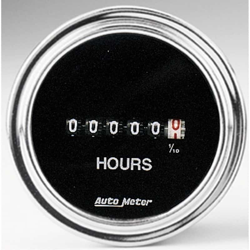 AutoMeter — Autometer Traditional Chrome 52mm 100k Short Sweep Electronic Hourmeter
2" HOURMETER, 8-32 V - view 2