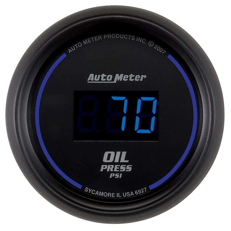 AutoMeter — Autometer Cobalt Digital 52.4mm Black 0-100psi Oil Pressure Gauge
GA 2" OP 100PSI CBD - view 2