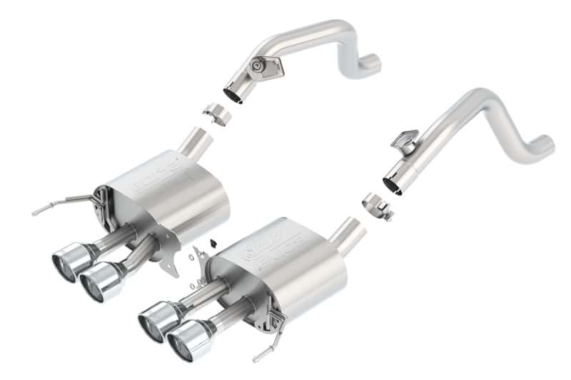 Borla — Borla 14-15 Chevy Corvette C7 w/o AFM w/o NPP Atak Rear Section Exhaust Quad Rd RL Tips
Axle-Back System
ExhstSysKt - view 4