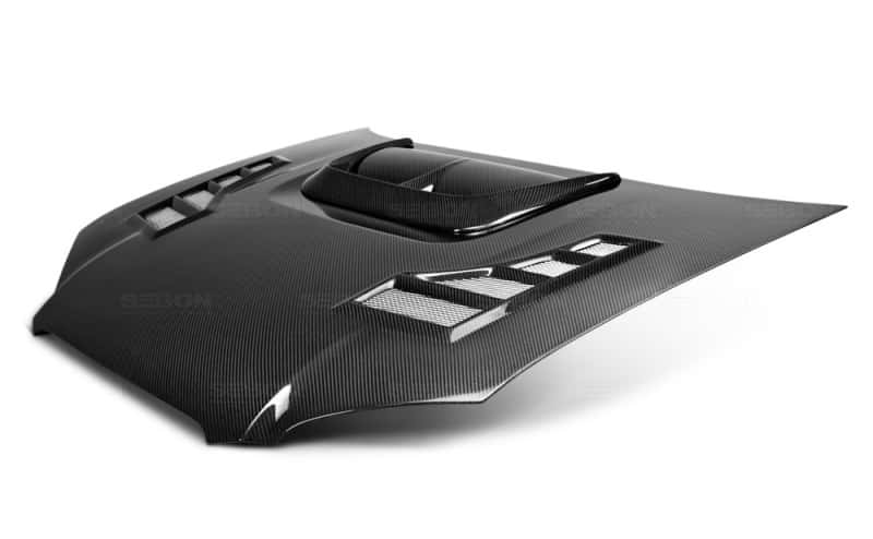 Seibon — Seibon 04-05 Subaru WRX/STi CW Carbon Fiber Hood - view 12